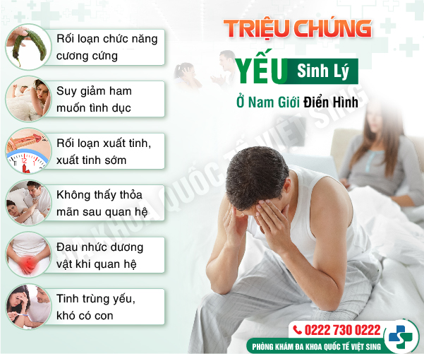 5 Biểu hiện của yếu sinh lý nam giới cần được thăm khám sớm