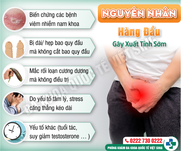 5 nguyên nhân gây xuất tinh sớm nam giới cần chú ý