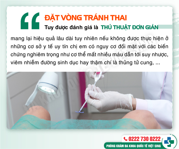 Đặt vòng tránh thai ở đâu an toàn, hiệu quả lâu dài tại Bắc Ninh?