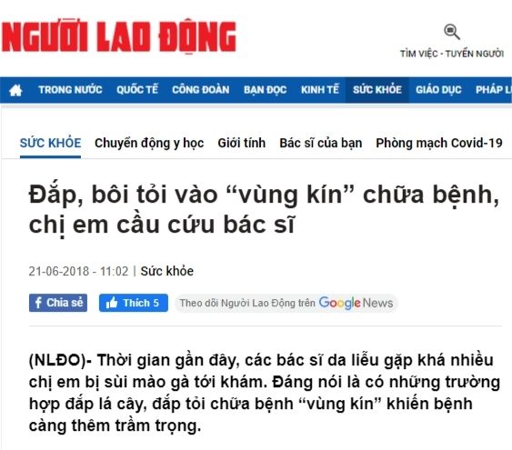 Các loại thuốc điều trị sùi mào gà nữ mang lại “hiệu quả” hay “hậu quả”?