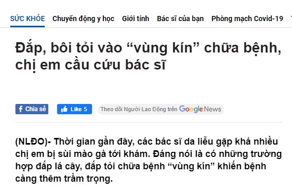Bật mí cách chữa sùi mào gà có tỷ lệ tái phát thấp nhất hiện nay