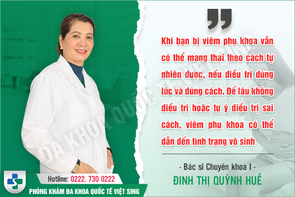 Bác sĩ Phụ sản nói gì về việc viêm phụ khoa có mang thai được không? Nguy hiểm ra sao?