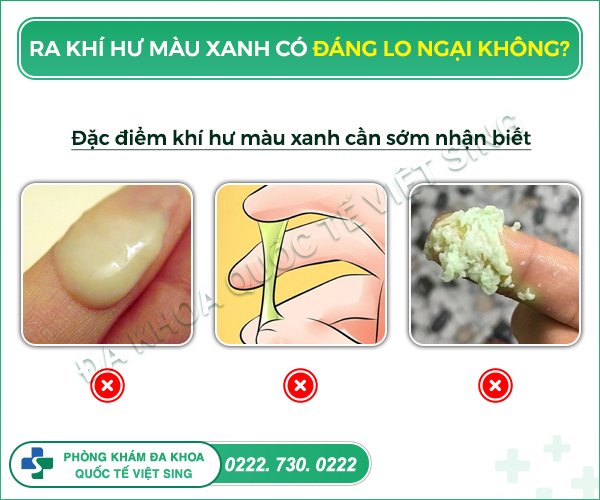 Ra khí hư màu xanh có cần đi khám sớm không?