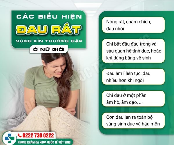 Đau rát vùng kín – Hiện tượng bệnh lý bất thường chị em chớ nên chủ quan!