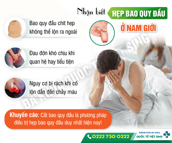 Ảnh hưởng và tác hại của hẹp bao quy đầu nam giới nên biết