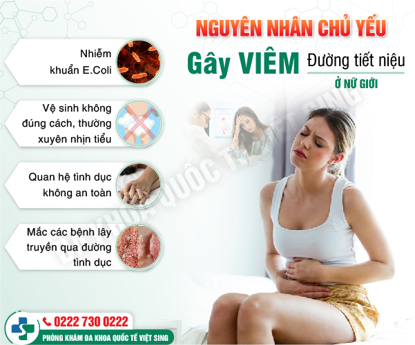 Chuyên gia chia sẻ nguyên nhân viêm đường tiết niệu ở nữ