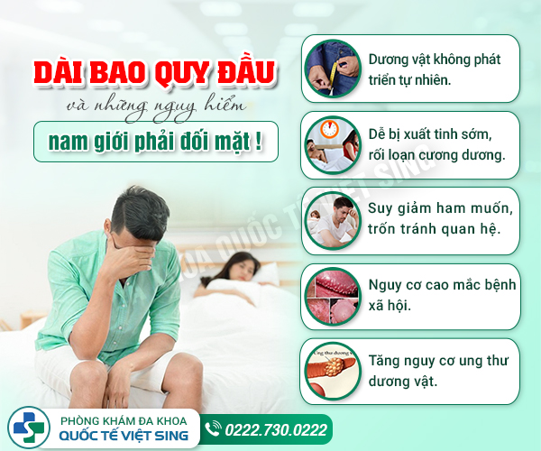 Bao quy đầu bị dài ảnh hưởng như thế nào? 5 tác hại không thể coi thường