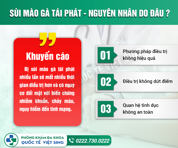 Sùi mào gà có hay bị lại không? Tại sao – Lắng nghe chuyên gia chia sẻ