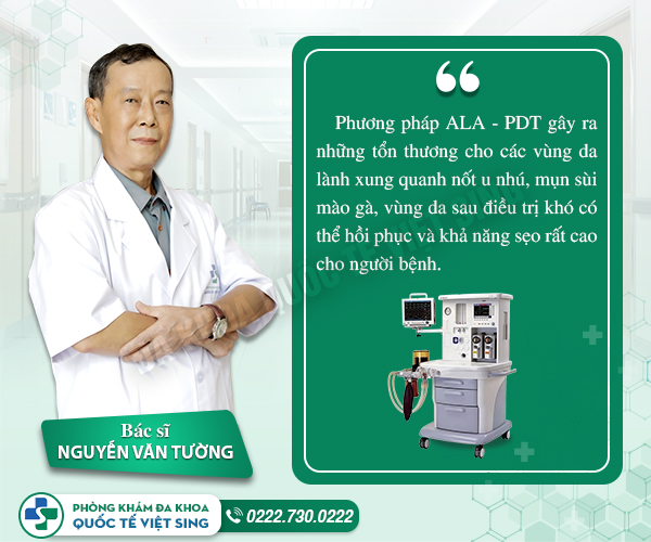 Phương pháp ALA – PDT không còn được tin dùng nhiều trong điều trị sùi mào gà – Vì sao?