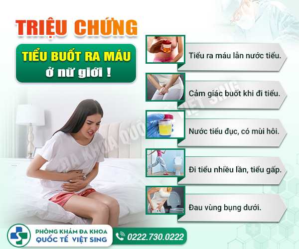 Tiểu buốt và ra máu ở nữ: Để điều trị khỏi cần nắm rõ nguyên nhân